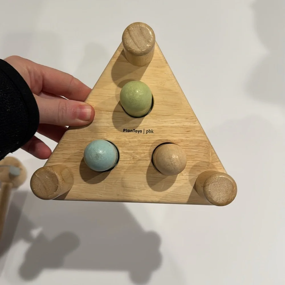 Plan Toys x pbk Watercolor Hammer‎ Head Montessori wooden